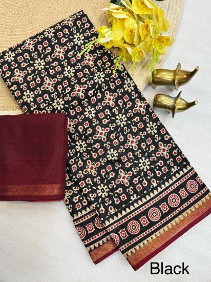 Picture of Fabric Mul Cotton sarees