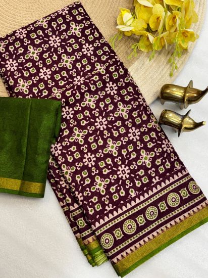 Picture of Fabric Mul Cotton sarees