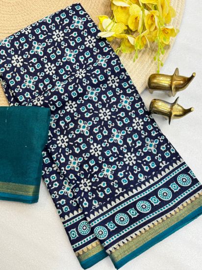 Picture of Fabric Mul Cotton sarees