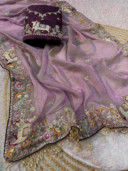 Picture of Fabric Soft silk sarees