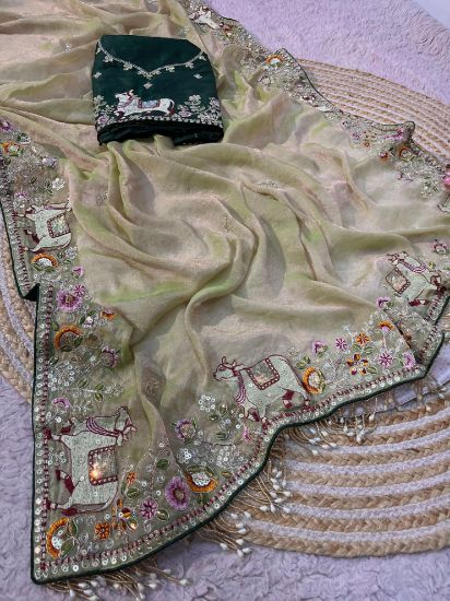 Picture of Fabric Soft silk sarees