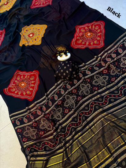 Picture of Georgette silk sarees